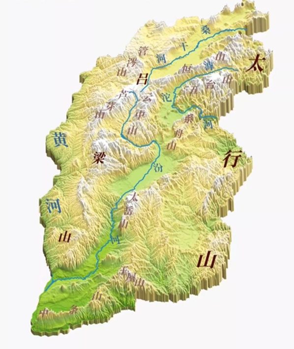 山西省地势图