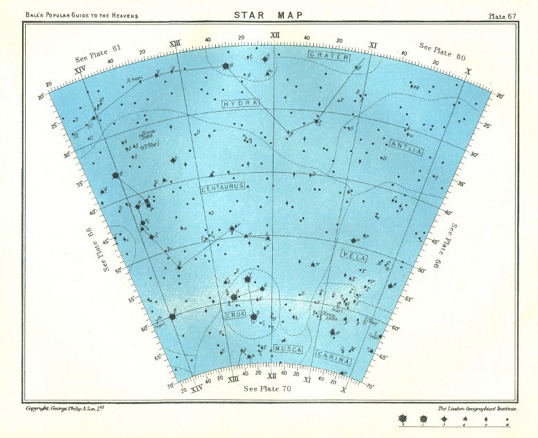 《宇宙壮观》星图拉页
