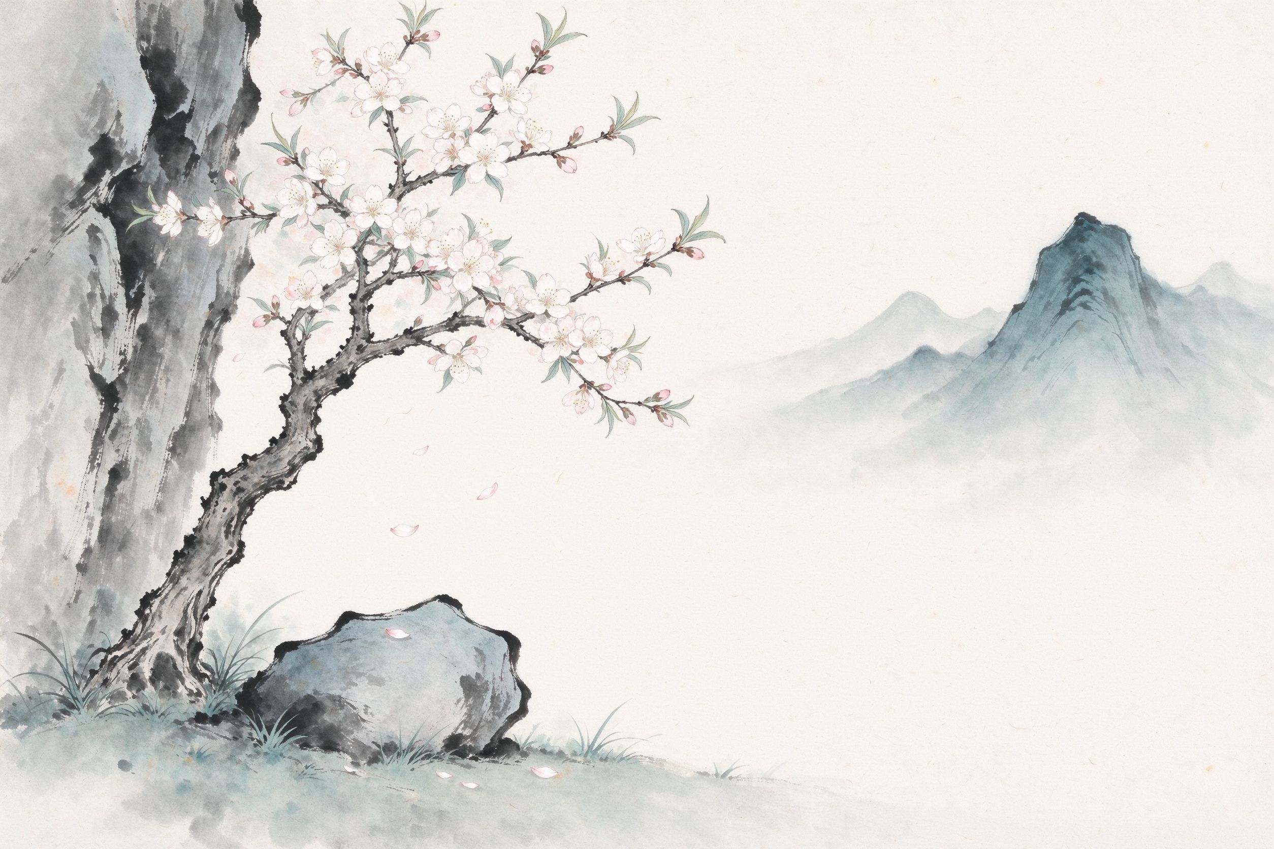 山崖花树，王阳明岩中花树之境